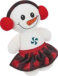 Zanies Buffalo Check Snow Girl Squeaky Dog Chew Toy slide 2 of 2