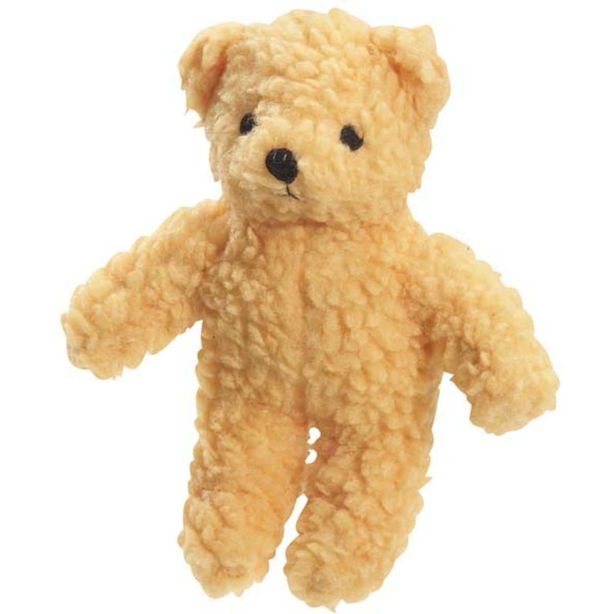Zanies Berber Bear Squeaky Dog Chew Toy, 8.5-in, Yellow
