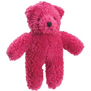 Zanies Berber Bear Squeaky Dog Chew Toy, 8.5-in, Red