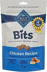 Blue Buffalo Blue Bits Tasty Chicken Recipe Soft-Moist Training Dog Treats, 11-oz bag