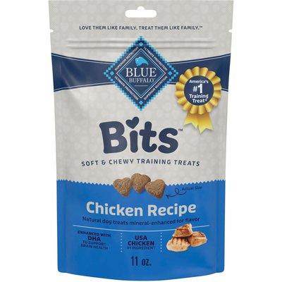 Blue Buffalo Blue Buffalo Blue Bits Tasty Chicken Recipe Soft-Moist Training Dog Treats, 11-oz bag