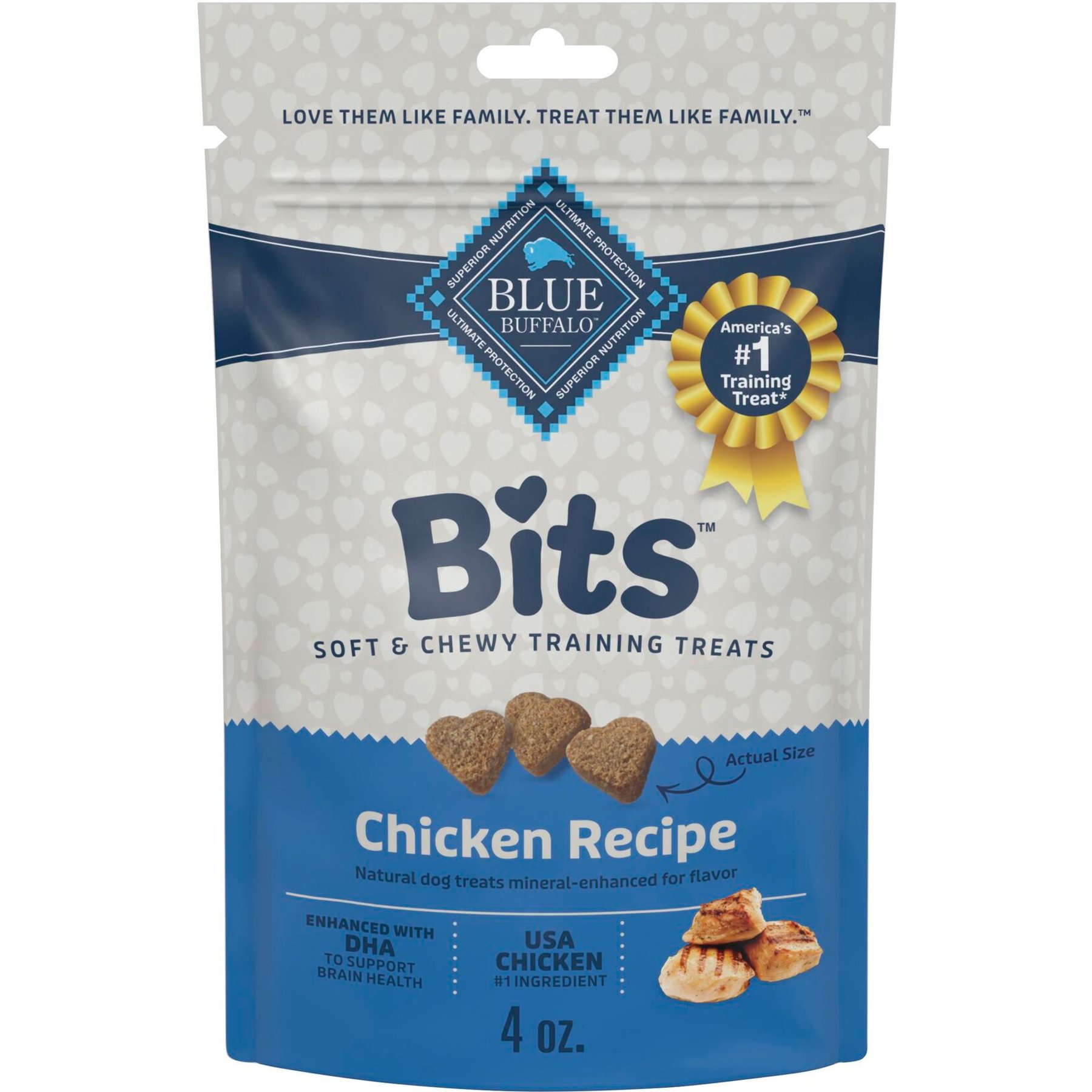 Blue Buffalo Blue Bits Tasty Chicken Natural Soft Training Treats