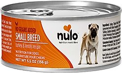 Nulo Small Breed Adult Grain-Free Turkey Recipe Wet Pate Canned Dog Food, 5.5-oz, case of 24