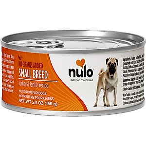 Nulo Small Breed Adult Grain-Free Turkey Recipe Wet Pate Canned Dog Food, 5.5-oz, case of 24