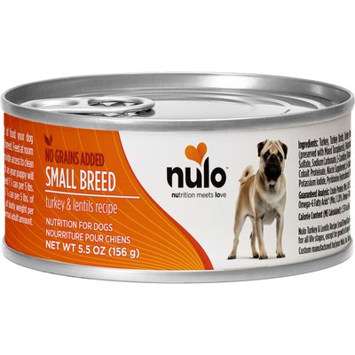 Nulo Nulo Small Breed Adult Grain-Free Turkey Recipe Wet Pate Canned Dog Food, 5.5-oz, case of 24