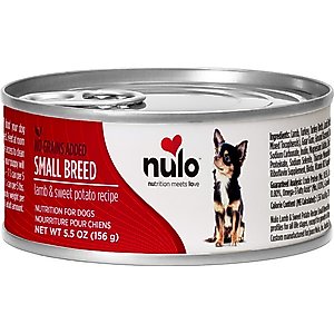 Nulo Small Breed Adult Grain-Free Lamb & Sweet Potato Recipe Wet Pate Canned Dog Food, 5.5-oz, case of 24