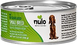 Nulo Small Breed Adult Grain-Free Duck Recipe Wet Pate Canned Dog Food, 5.5-oz, case of 24