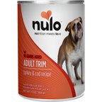 Nulo Adult Trim Weight Management Grain-Free Turkey & Cod Recipe Wet Pate Canned Dog Food, 13-oz, case of 12