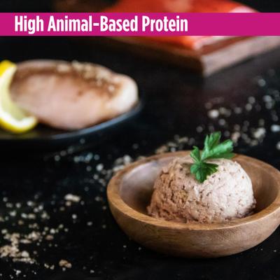 Show full view: Nulo Puppy Grain-Free Chicken, Salmon, & Lentils Recipe Wet Pate Canned Dog Food, 13-oz, case of 12 slide 9 of 12