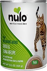 Nulo Grain-Free Duck & Tuna Recipe Pate Wet Canned Food for Cats & Kittens, 12.5-oz, case of 12