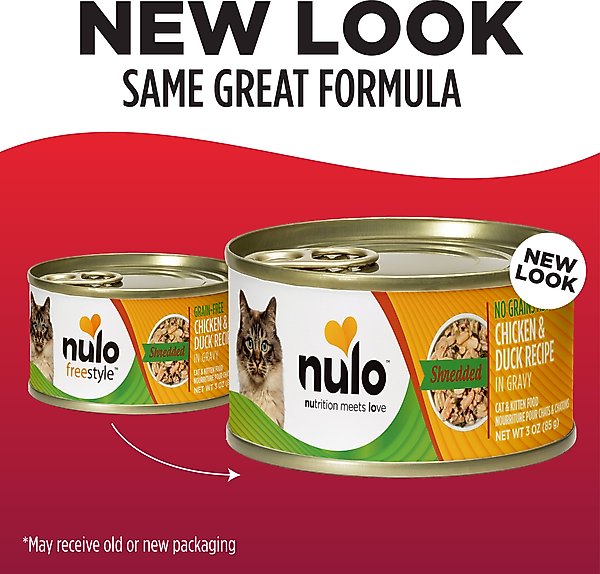 Nulo Shredded Chicken & Duck in Gravy Grain-Free Canned Cat Food