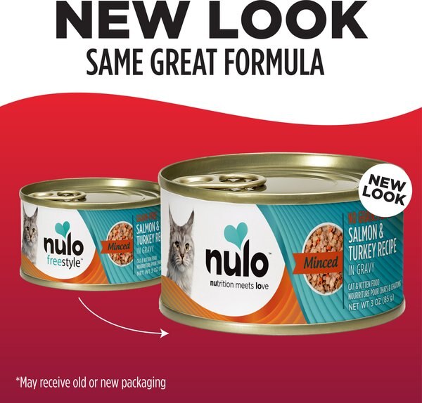 Nulo Minced Salmon & Turkey in Gravy Grain-Free Canned Cat & Kitten Food