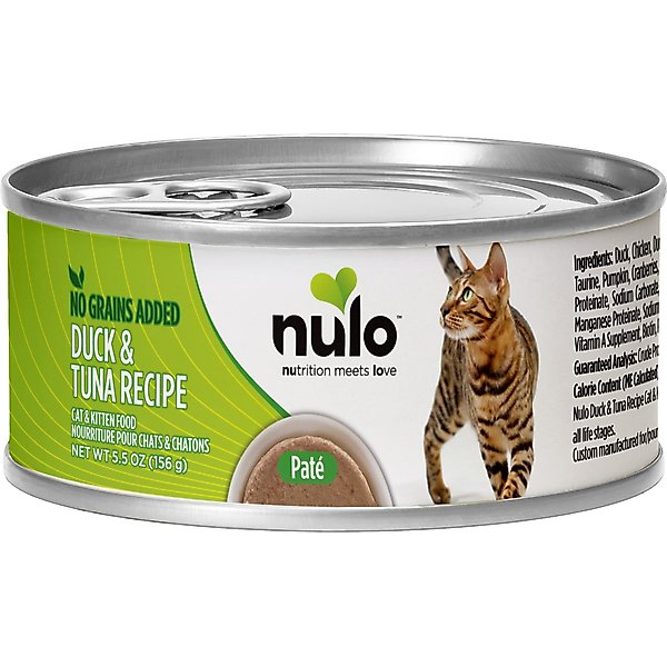 Nulo Grain-Free Duck & Tuna Recipe Pate Wet Canned Food for Cats & Kittens