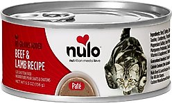 Nulo Grain-Free Beef & Lamb Recipe Pate Wet Canned Food for Cats & Kittens, 5.5-oz,case of 24