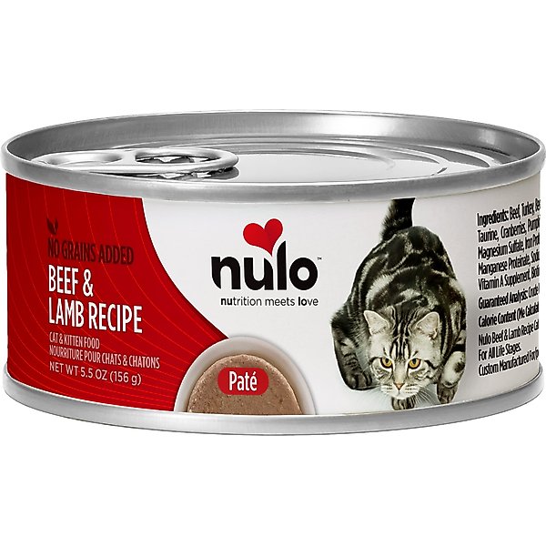Nulo Grain-Free Beef & Lamb Recipe Pate Wet Canned Food for Cats & Kittens