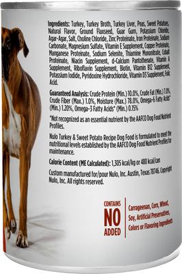 Show full view: Nulo Adult Grain-Free Sweet Potato Recipe Wet Pate Canned Dog Food, 13-oz, case of 12 slide 3 of 12