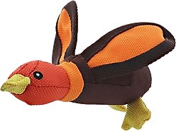 Play 365 Ballistic Duck Squeaky Plush Dog Toy, Orange