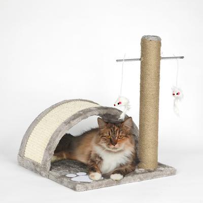 Show full view: Meow Town Paw Bridge & Scratcher Pole Cat Toy slide 3 of 5