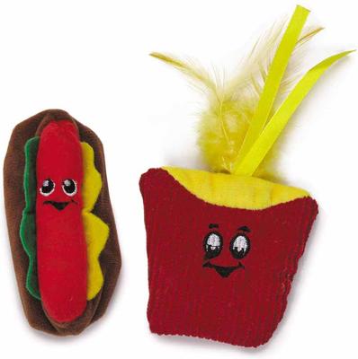 Show full view: Kylie's Brights CFJ French Fry & Hotdog Cat Toy, 2 count slide 2 of 2