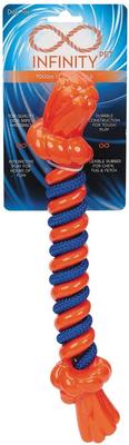 Show full view: Infinity TPR/Rope Bone Lrg Dog Tug Toy, Orange slide 3 of 4