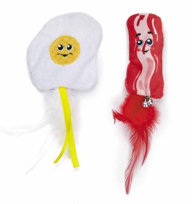 Show full view: Kylie's Brights CFJ Bacon & Eggs Cat Toy, 2 count slide 3 of 3