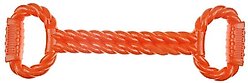 Infinity TPR Tug with Handles Dog Chew Toy, Orange, 19-in