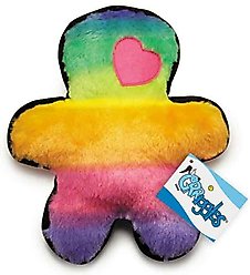 Griggles Rainbow Buddy Squeaky Plush Dog Toy