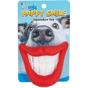 Griggles Happy Smile Squeaker Dog Chew Toy