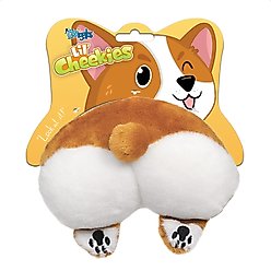 Griggles Lil' Cheekies Corgie Squeaky Plush Dog Toy