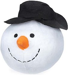 Griggles Snowball Gang Snowman Squeaky Plush Dog Toy