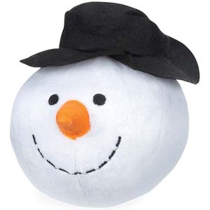 Griggles Snowball Gang Snowman Squeaky Plush Dog Toy