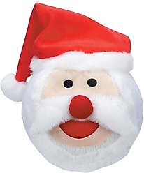 Griggles Christmas Snowball Gang Santa Squeaky Plush Dog Toy