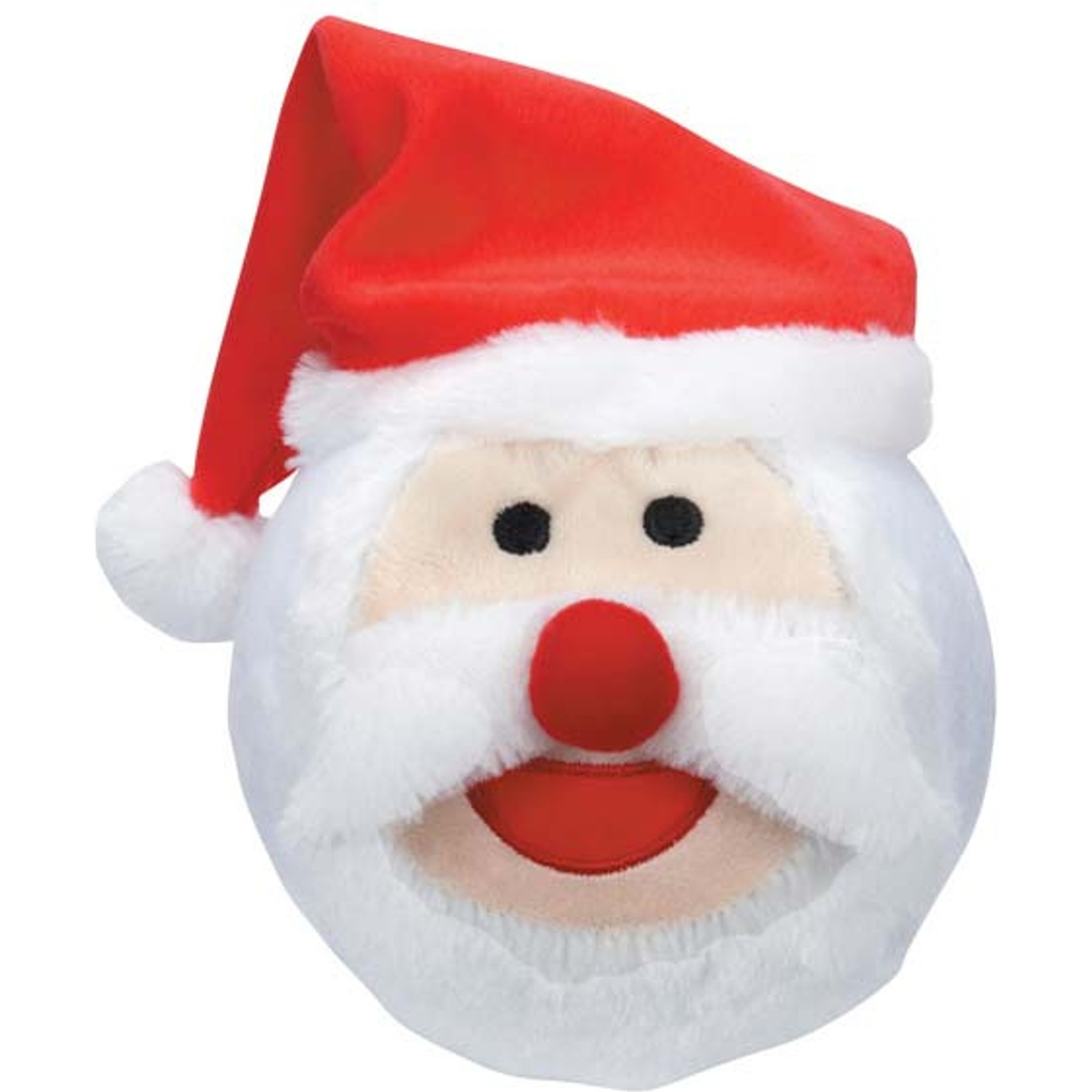 Griggles Christmas Snowball Gang Santa Squeaky Plush Dog Toy