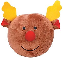 Griggles Christmas Snowball Gang Reindeer Squeaky Plush Dog Toy