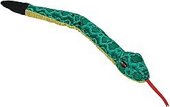 Griggles Rattler Snake Squeaky Plush Dog Toy, Green, 26-in slide 2 of 2