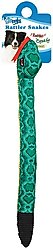 Griggles Rattler Snake Squeaky Plush Dog Toy, Green, 26-in