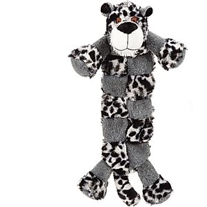 Griggles Safari Squeaktacular Leopard Squeaky Plush Dog Toy, Large