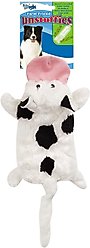 Griggles Farm Friend Unstuffies Cow Squeaky Plush Dog Toy, Small