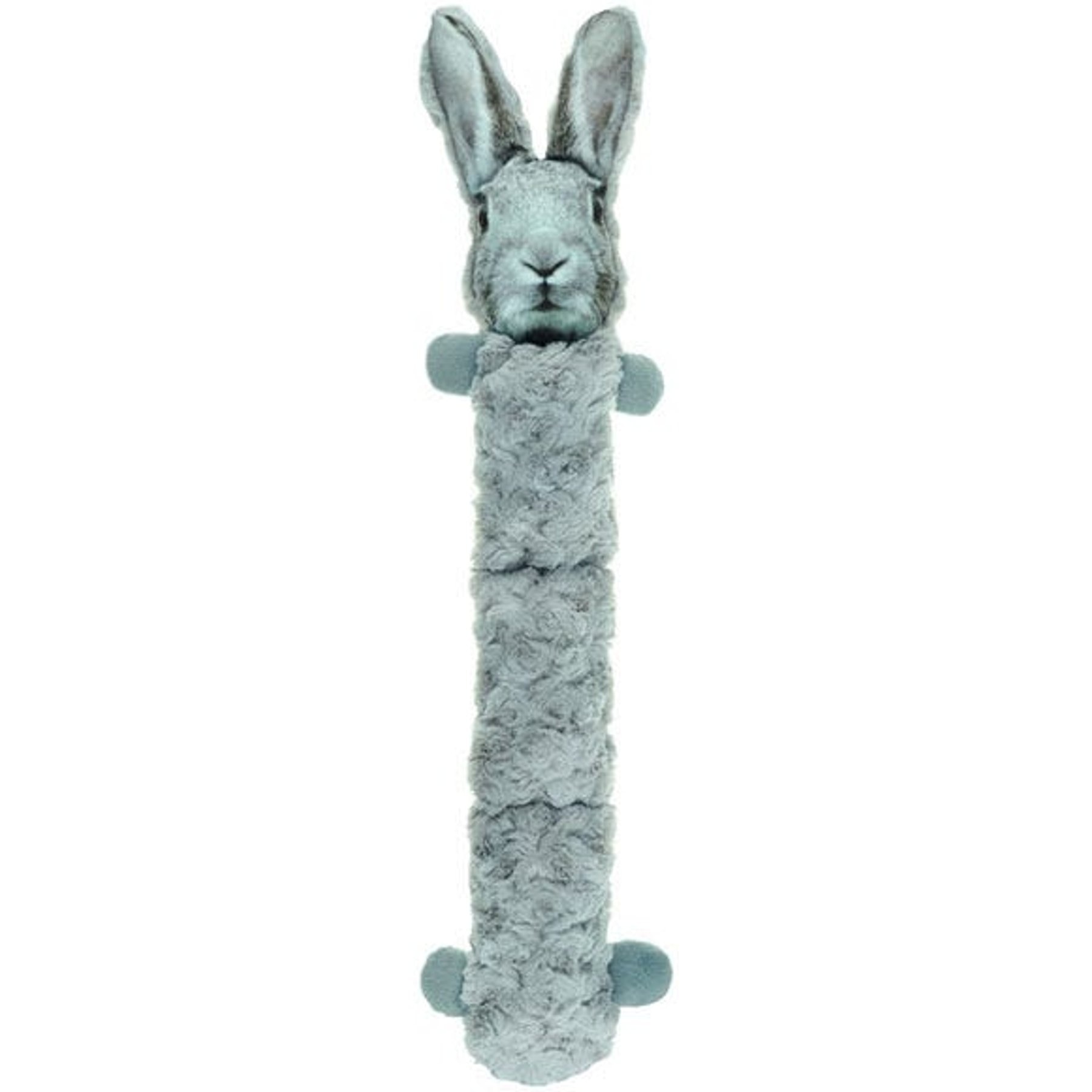 FurRealz 3-Stack Tubular Squeaker Rabbit Dog Chew Toy