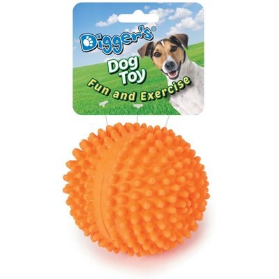 Digger's Digger's Latex Needle Squeaky Dog Ball Toy