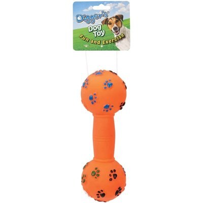 Digger's Digger's Vinyl Dumbbell Squeaky Dog Toy, Large