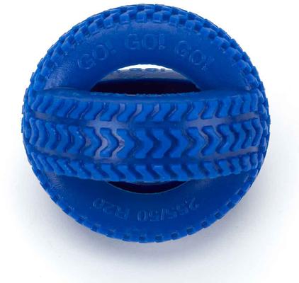 Show full view: Digger's Double Tire Dog Chew Toy, Blue slide 3 of 5