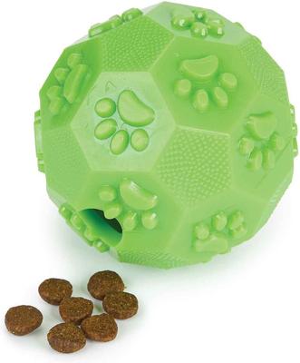 Show full view: Digger's Paw Chuckle & Treat Ball Light Green, Dog Chew Toy slide 2 of 4