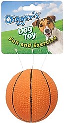 Digger's Latex Basketball Squeaky Dog Ball Toy