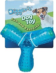 Digger's Giggle Wish Bone Dog Chew Toy, Blue slide 2 of 2