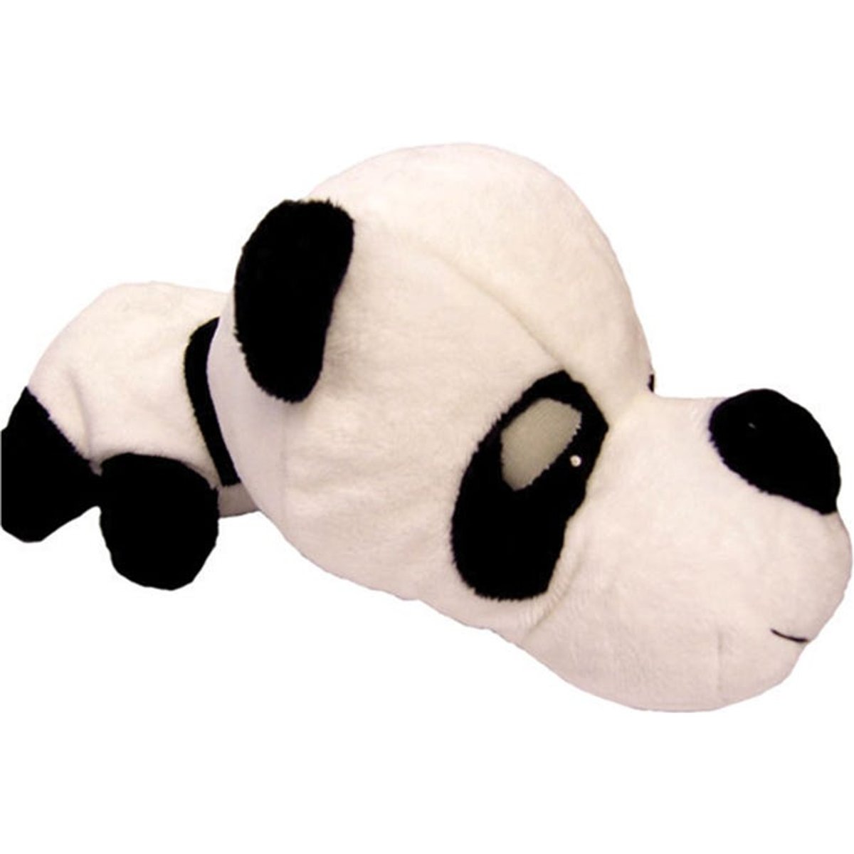 Digger's FatHedz Panda Bear Squeaky Plush Dog Toy