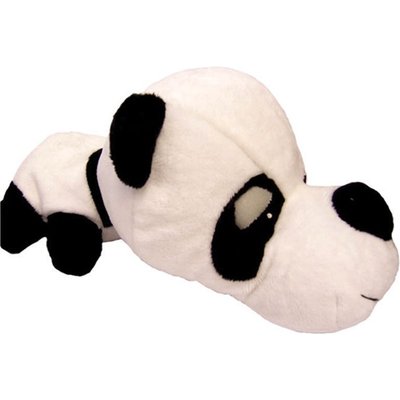 Digger's Digger's FatHedz Panda Bear Squeaky Plush Dog Toy