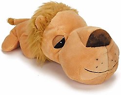Digger's FatHedz Lion Squeaky Plush Dog Toy
