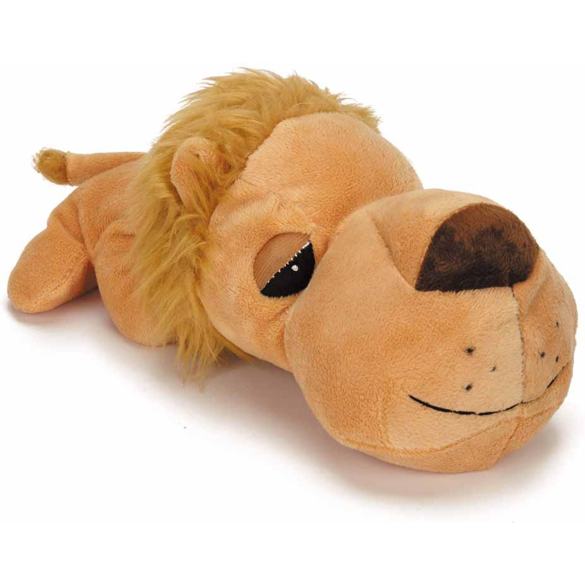 Digger's FatHedz Lion Squeaky Plush Dog Toy