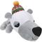 Show in main carousel: Digger's Christmas FatHedz Holiday Polar Bear Squeaky Dog Chew Toy slide 1 of 1